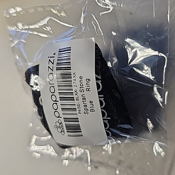 Spartan Stone Blue Ring 💍 Stretchy Turquoise & Silver - Picture 4 of 4